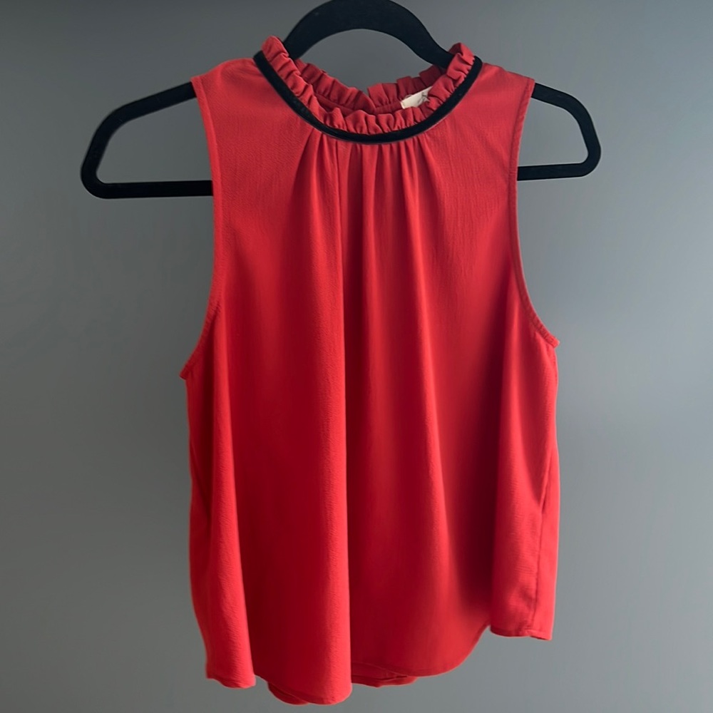 Freebird burnt orange blouse